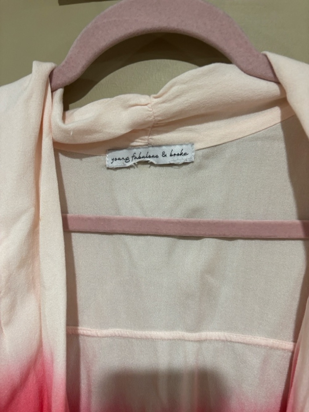 Young fabulous broke ombre boho tie front top - Picture 4 of 5